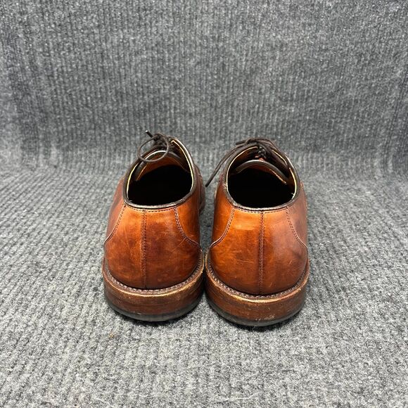 Allen Edmonds Hersey Woven Split Toe Brown Leather Oxfords Dress Shoes Mens 8.5D - Picture 4 of 9